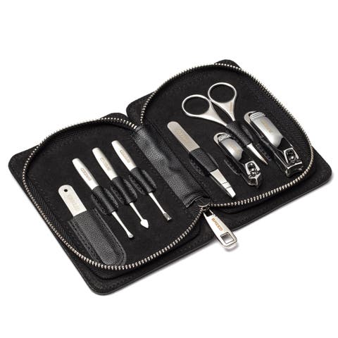 Nitro 8 Piece Surgical Steel Groom Kit - Carbon Fiber Pattern Case
