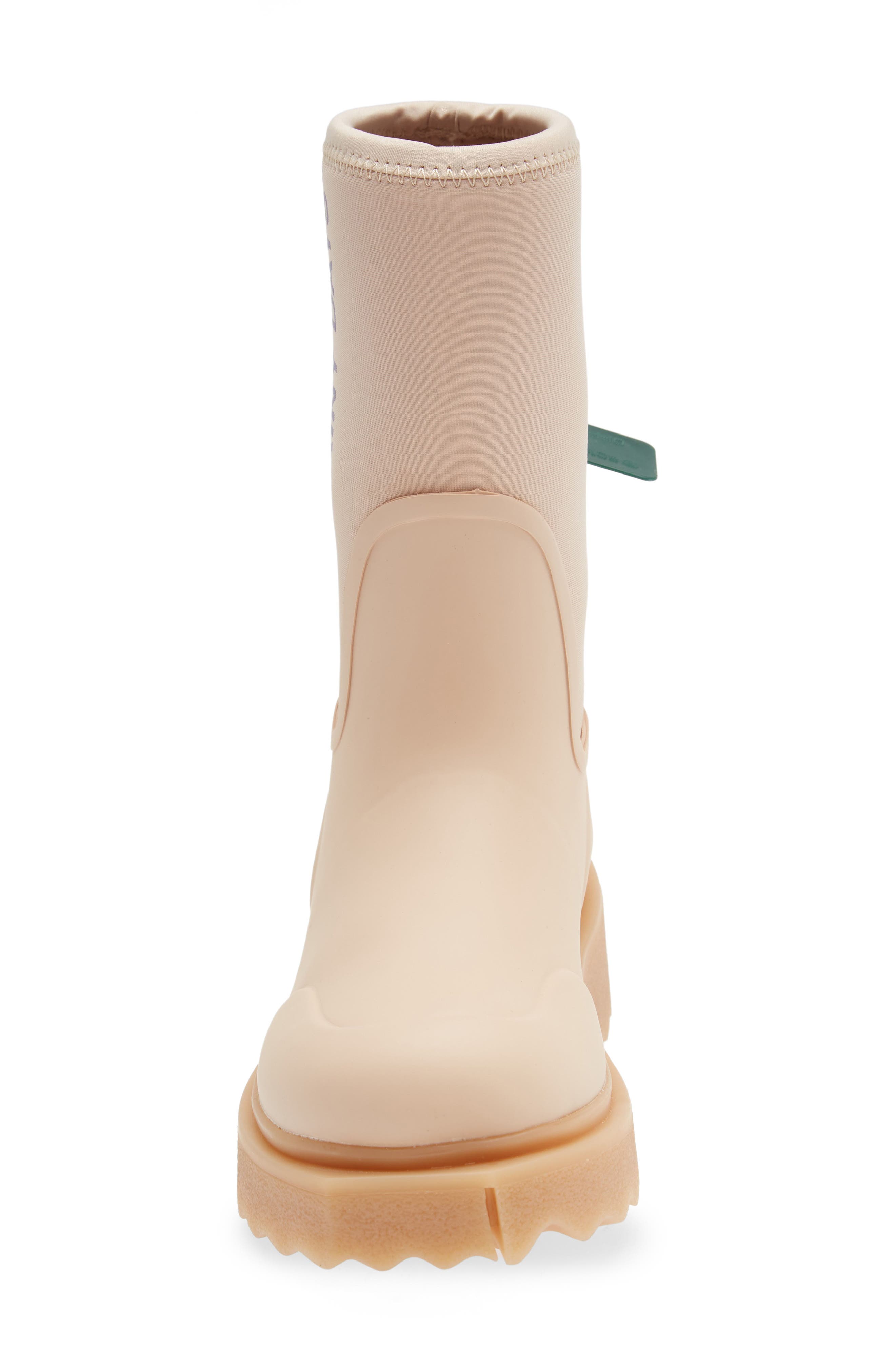 Off-White Sponge Rubber Rain Boot, Alternate, color, 