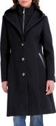 Tahari Hooded Bib Coat