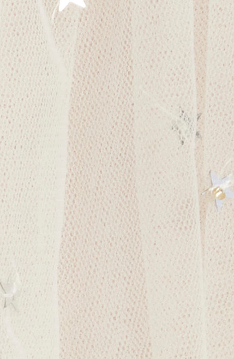 LoveShackFancy Lawton Embellished Tulle Minidress, Alternate, color, Lunar Gold