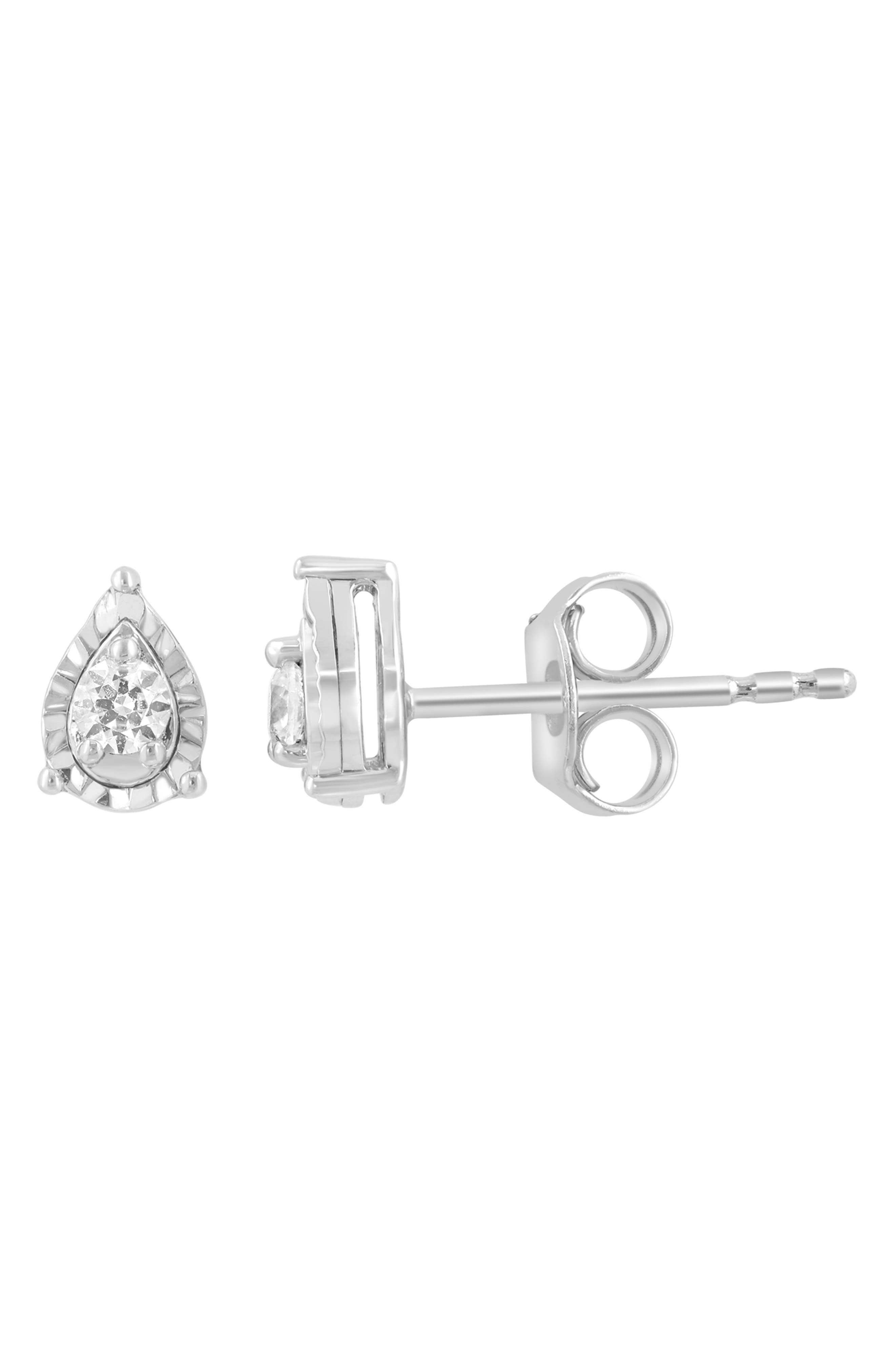 Lab Grown Diamond Pear Stud Earrings