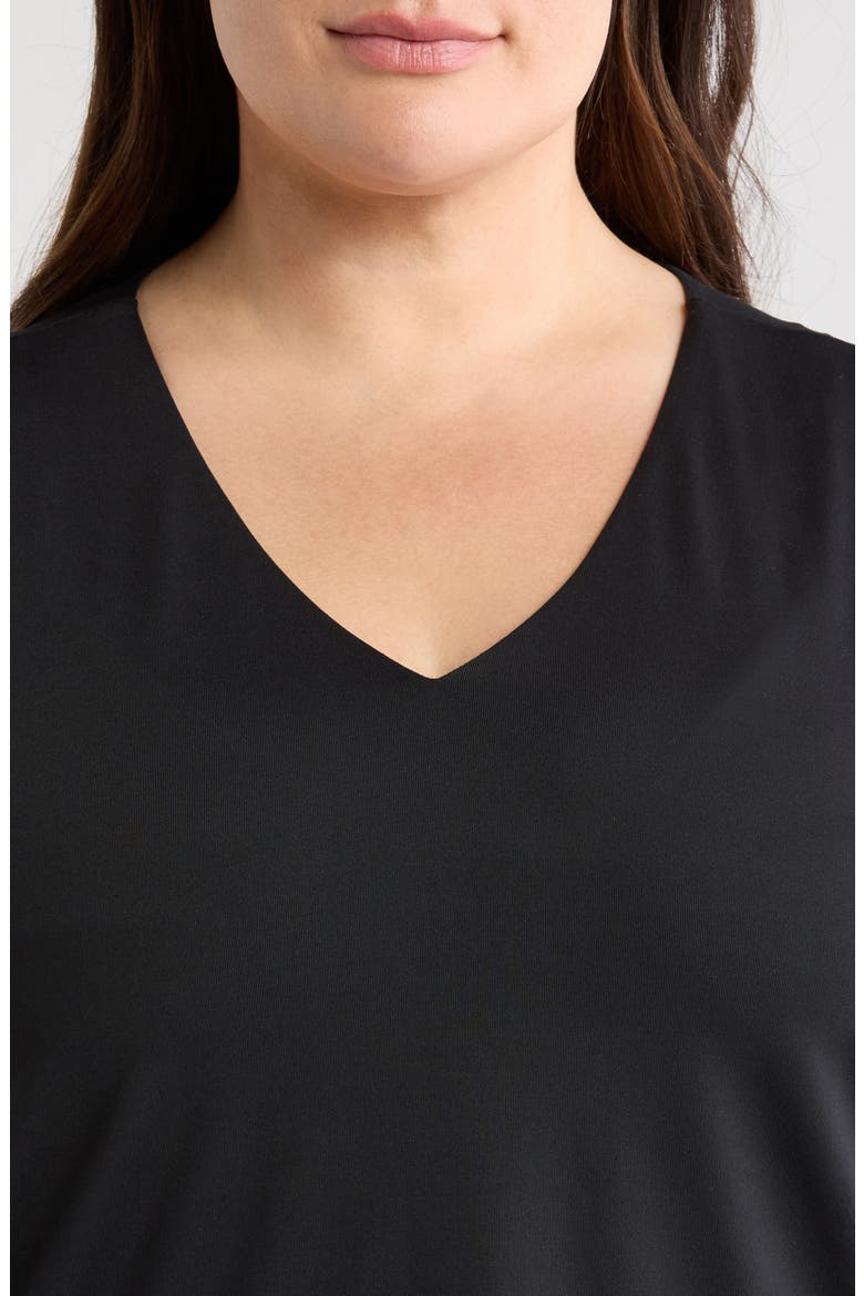 'Lyssentials COOL-FRESH™ Jersey V-Neck Tank, Alternate, color, BLACK