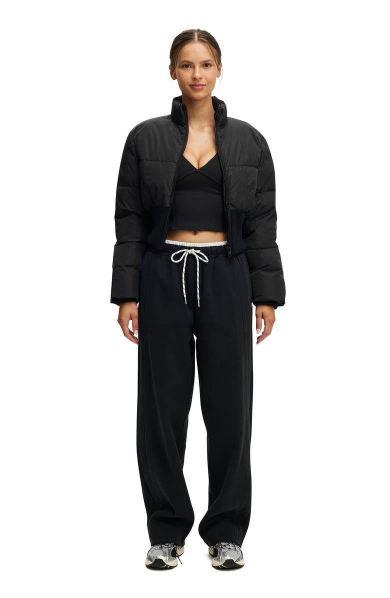 COTTON ON BODY Women's Active Plush Double Waistband Sweatpant, Alternate, color, Black