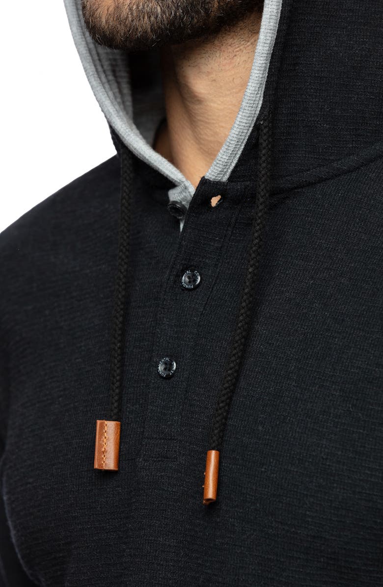 Fundamental Coast Herondo Stretch Hooded Henley, Alternate, color,
