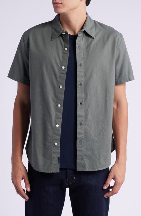 Riviera Solid Short Sleeve Button-Up Shirt