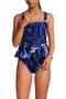 selected Deep Sea Navy Tropical Floral