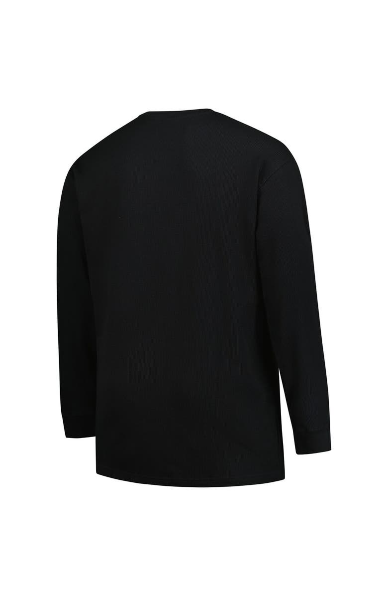 FANATICS Men's Fanatics Black Miami Dolphins Big & Tall Throwback Thermal Long Sleeve T-Shirt, Alternate, color, Black