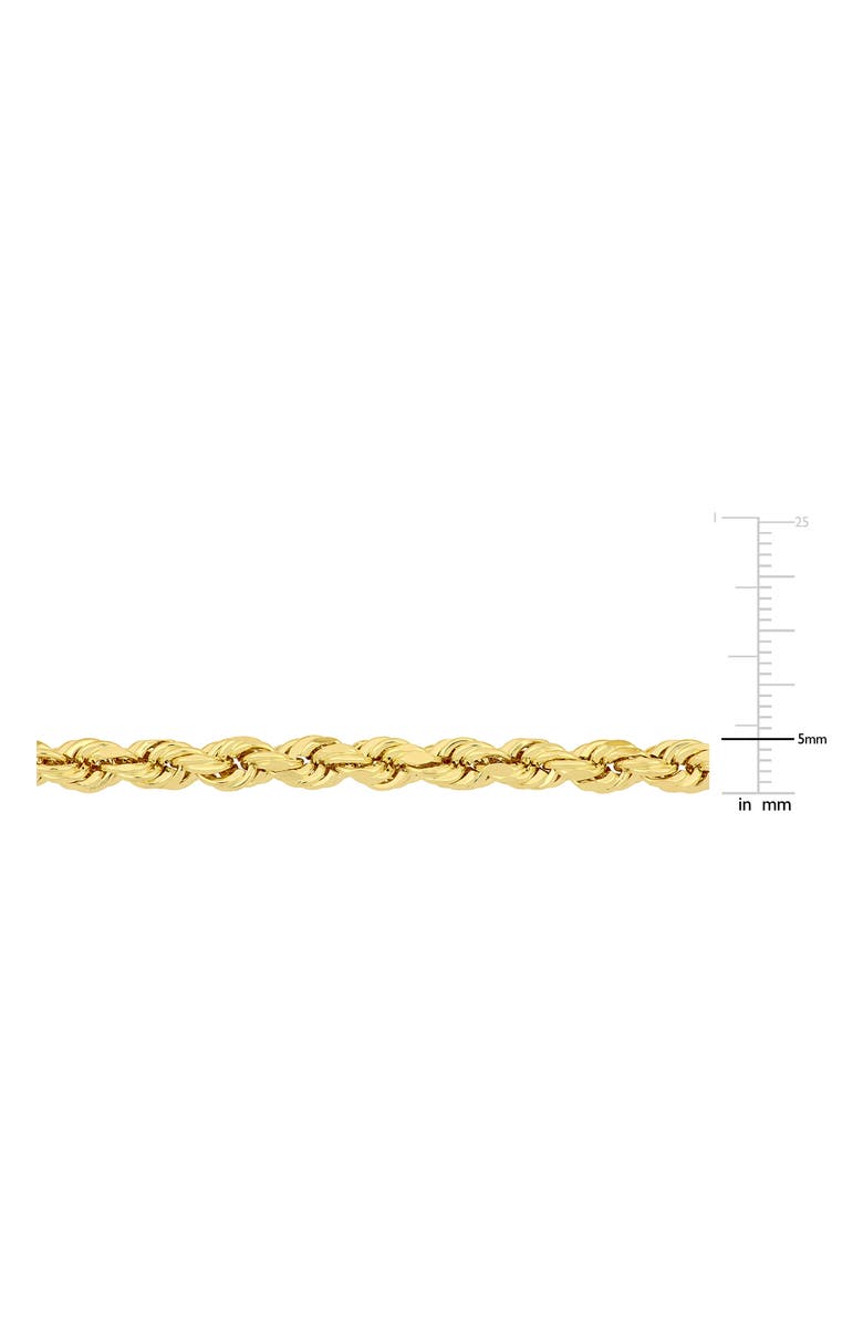DELMAR 10K Yellow Gold Rope Chain Bracelet, Alternate, color, 