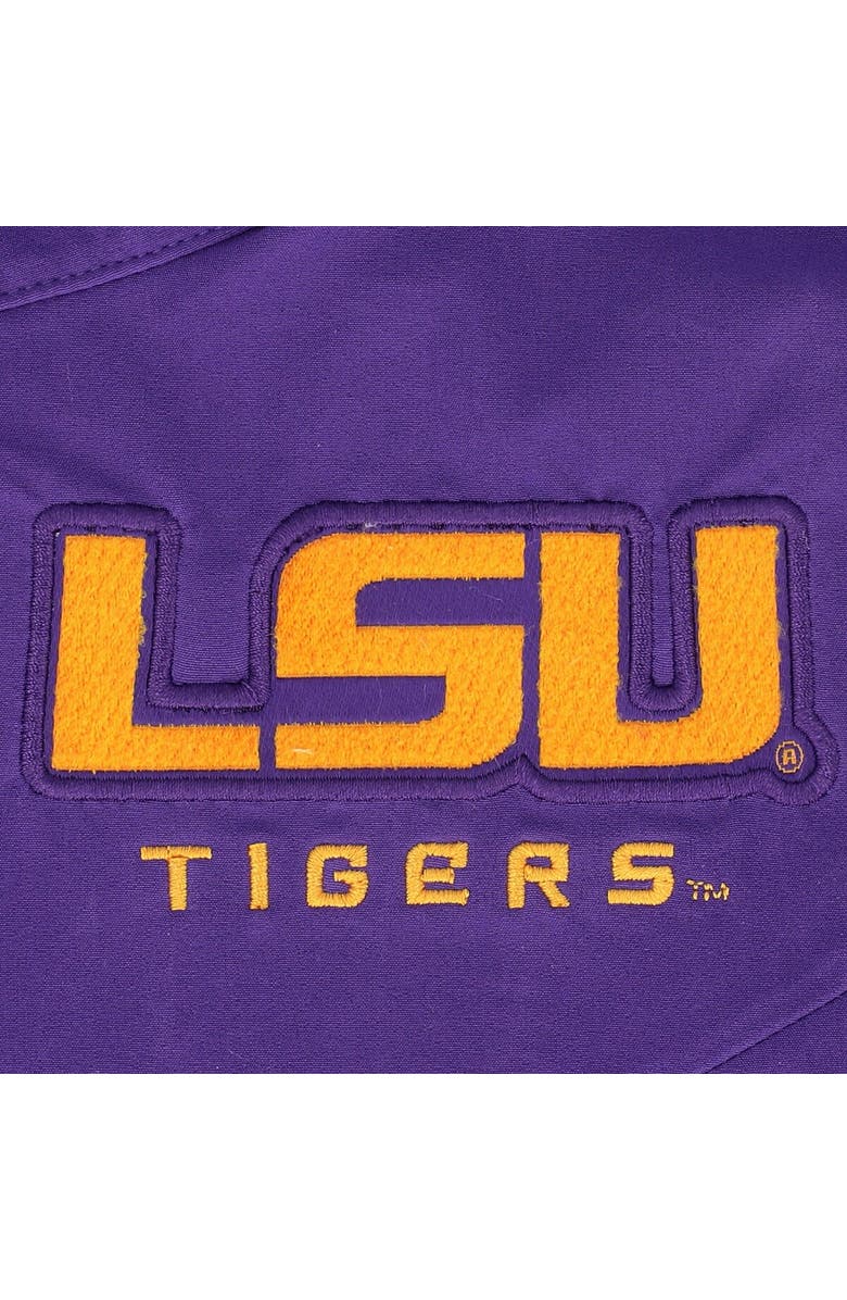 Nike Men's Nike Purple LSU Tigers Coach Short Sleeve Quarter-Zip Jacket, Alternate, color,