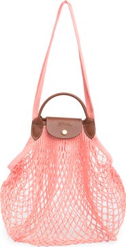 Longchamp Le Pliage Filet Knit Shoulder Bag