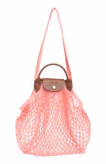 Longchamp Le Pliage Filet Knit Shoulder Bag