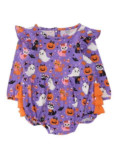 Long Sleeve Flutter Bubble Romper