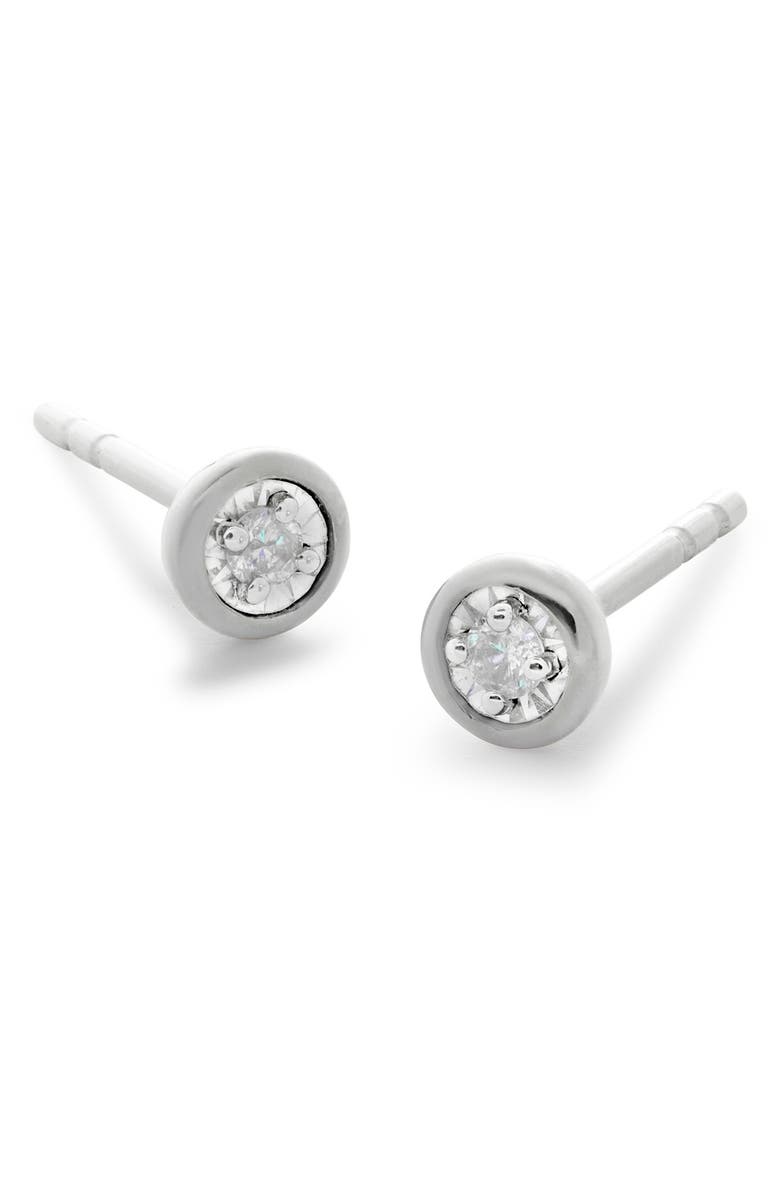 Monica Vinader Essential Diamond Stud Earrings, Main, color, 