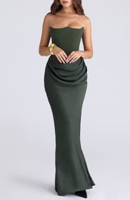HOUSE OF CB Persephone Strapless Evening Dress