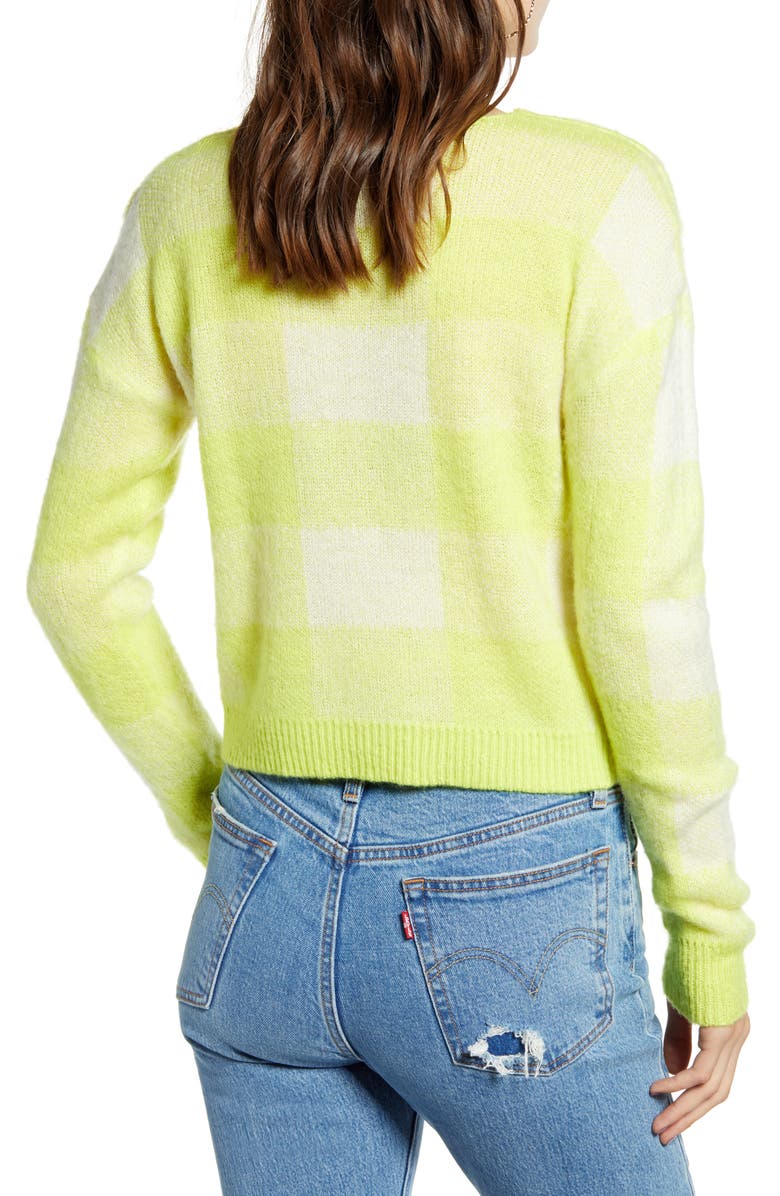 Ten Sixty Sherman Neon Check Sweater, Alternate, color, 