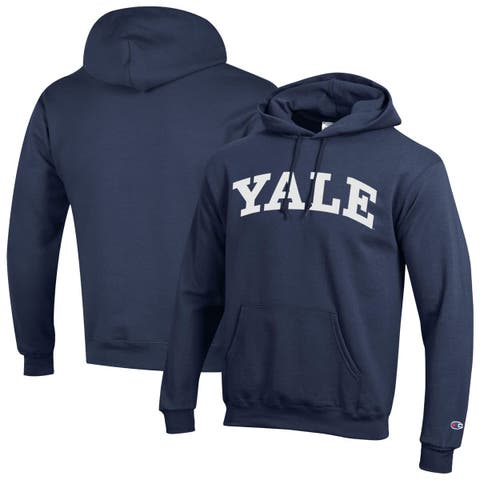 Men's Champion  Navy Yale Bulldogs Basic Arch Fleece Pullover Hoodie