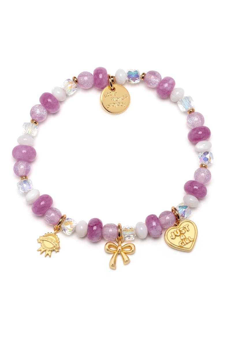 And Everything Nice Stretch Bracelet, Main, color, WHITE