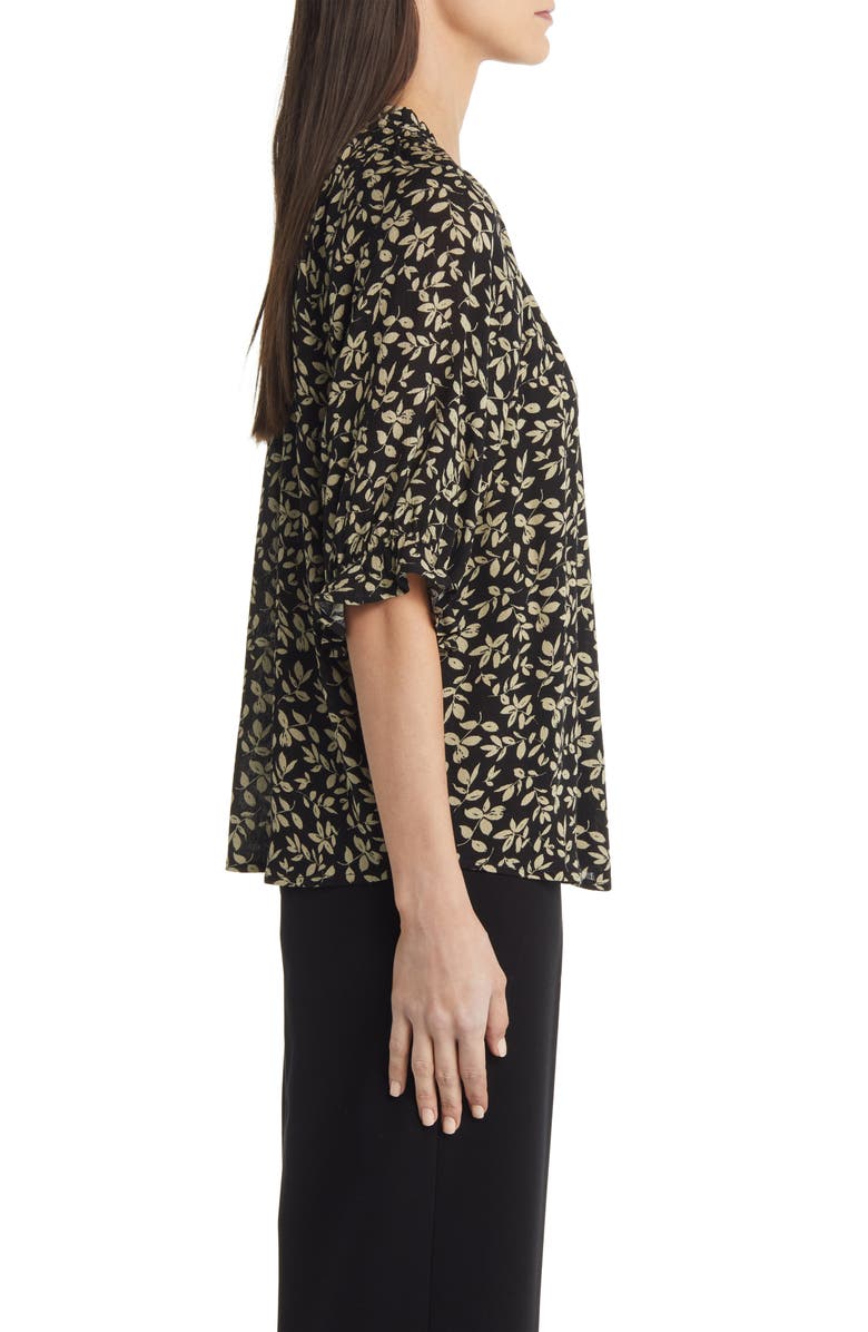 Bobeau Print Ruffle Blouse, Alternate, color,