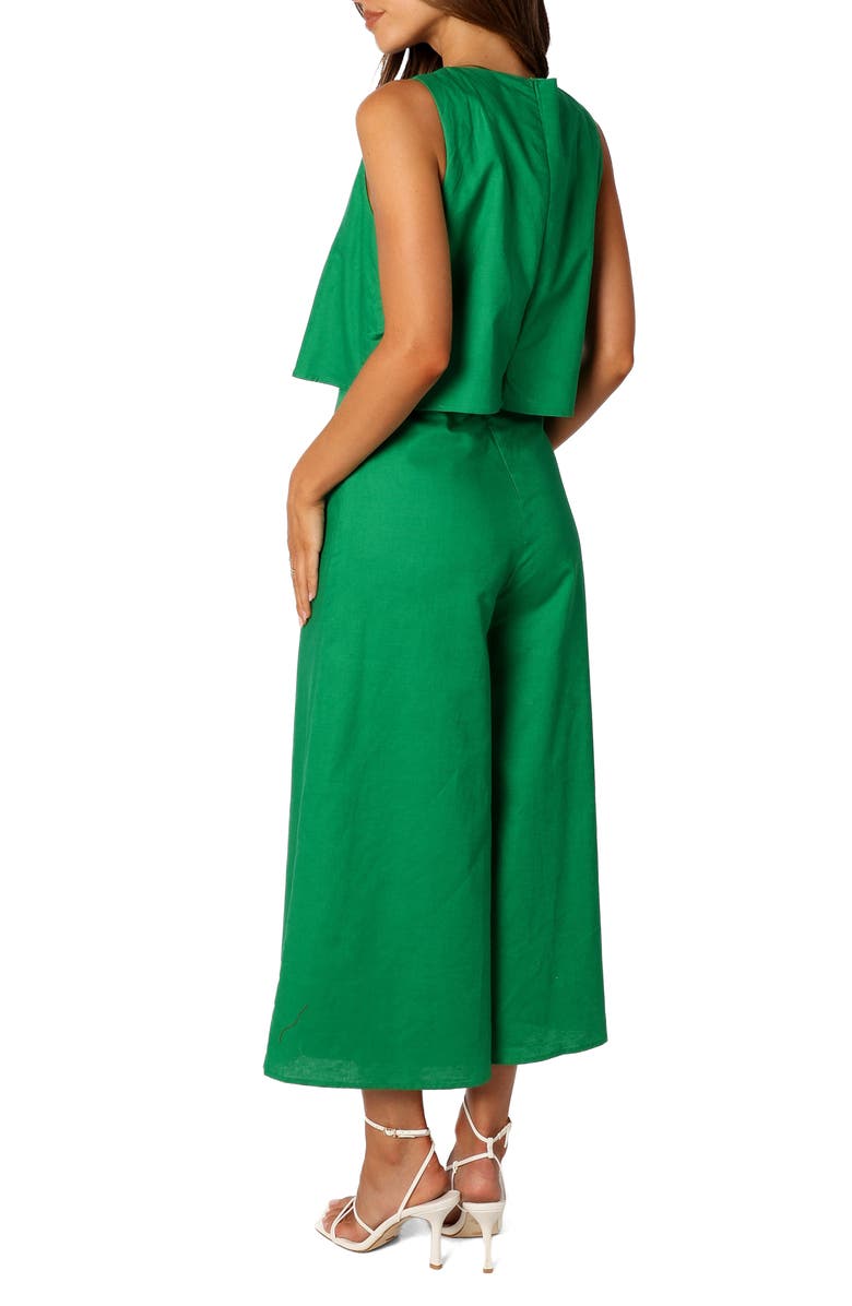 Petal & Pup Sleeveless Popover Wide Leg Jumpsuit, Alternate, color, Green