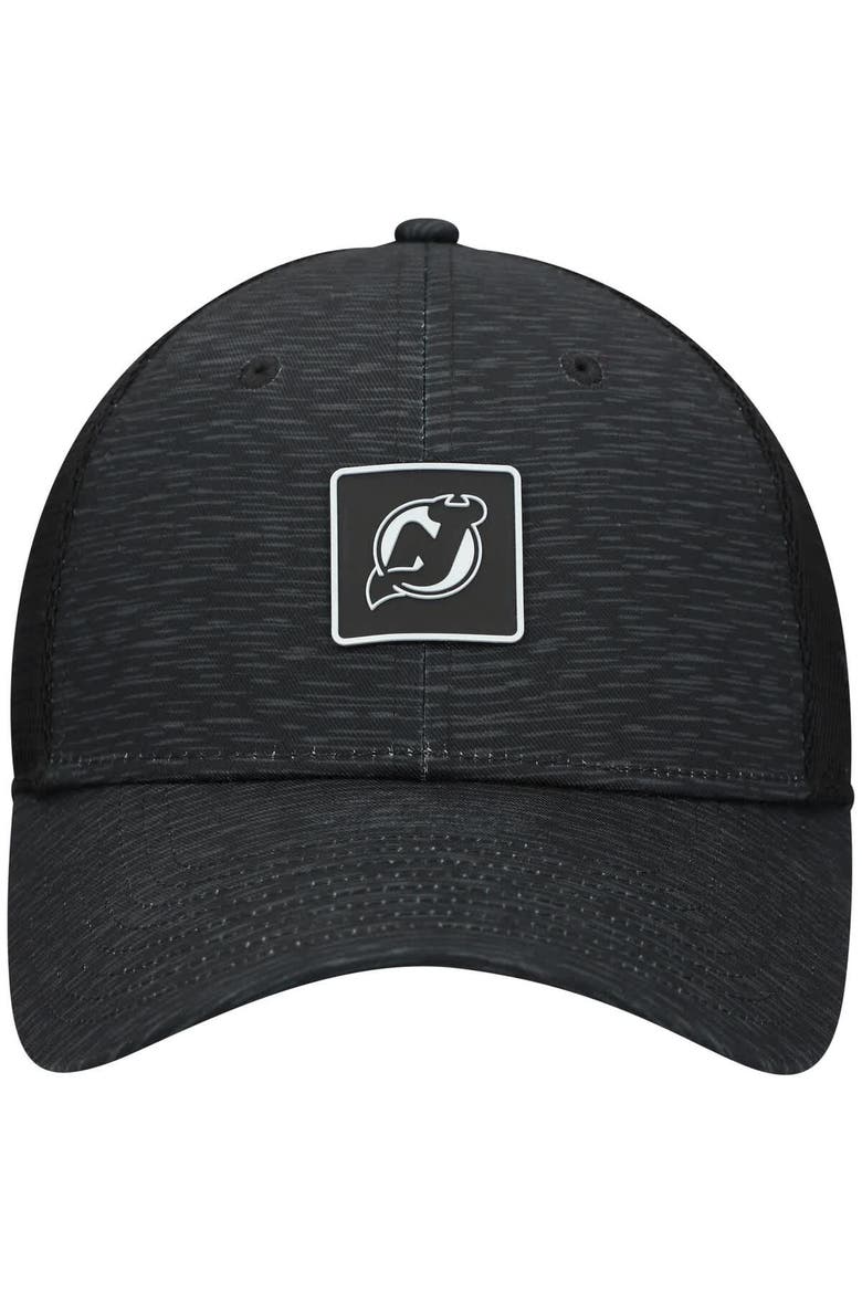 Women's Fanatics  Black New Jersey Devils Authentic Pro Adjustable Trucker Hat, Alternate, color, Black