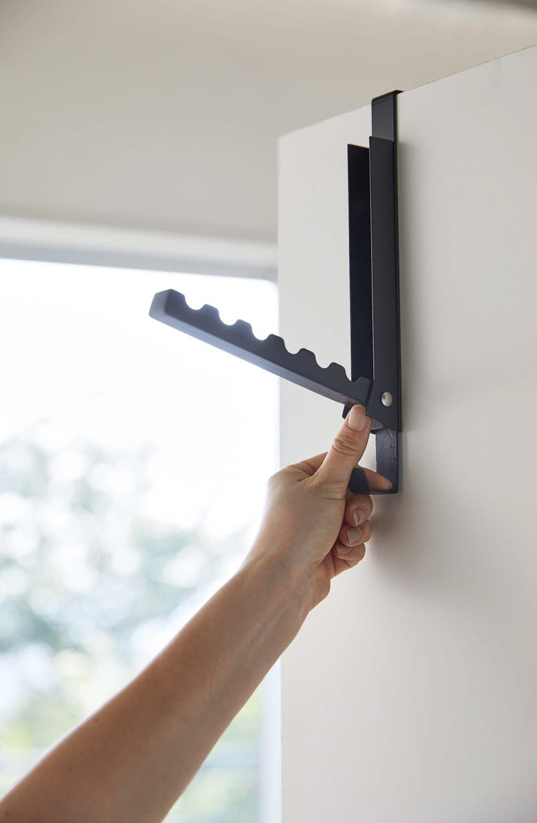 Yamazaki Over the Door Hook, Alternate, color, Black