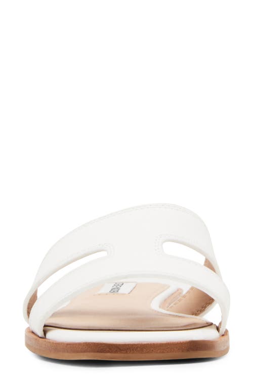 Steve Madden Hazel Slide Sandal In White