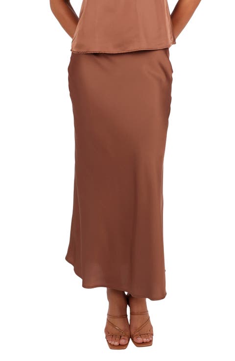 Nellie Satin Maxi Skirt