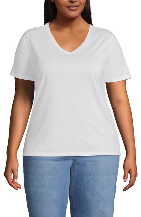 Relaxed Supima Cotton V-Neck T-Shirt