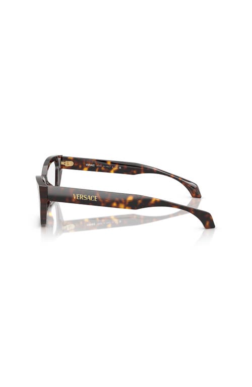 Versace 52mm Cat Eye Optical Glasses In Black