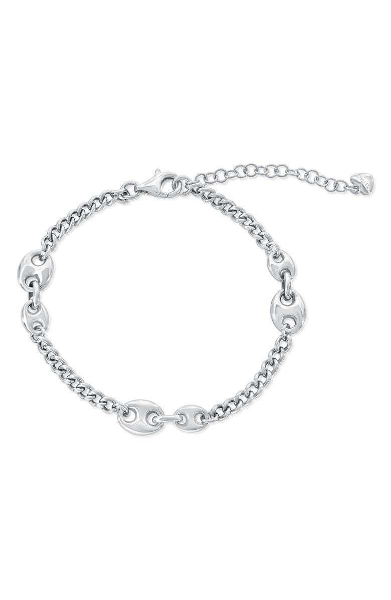 SIMONA Mariner Chain Bracelet, Main, color, Silver