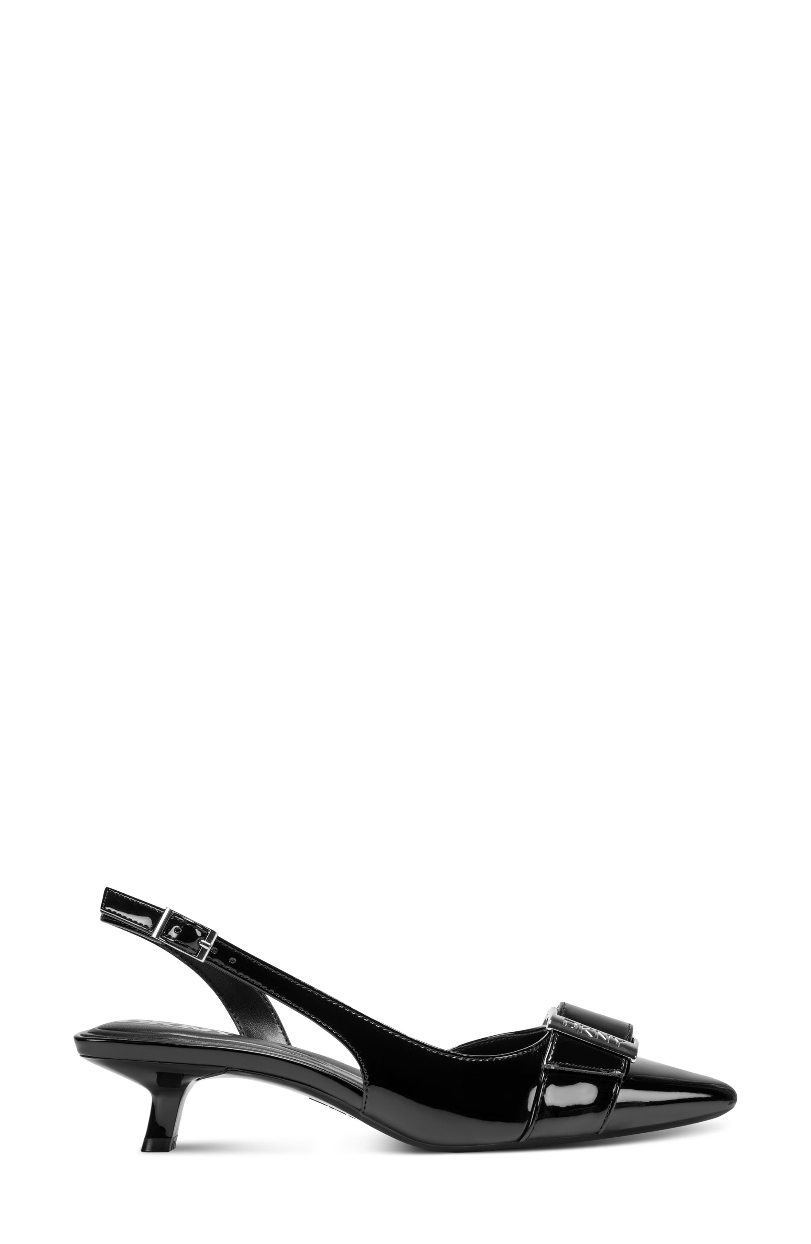 DKNY Naylor Pointed Toe Slingback Pump, Alternate, color, Black