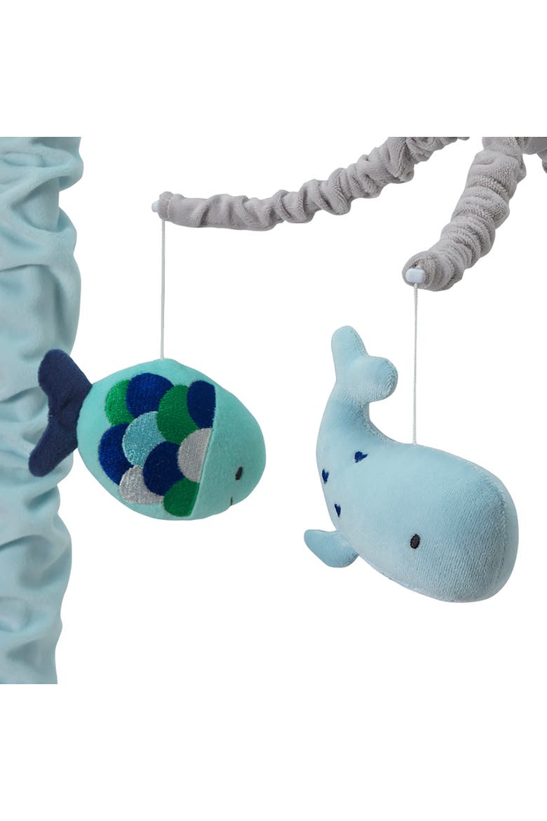Oceania Whale/Fish Nautical/Ocean Musical Baby Crib Mobile, Alternate, color, Blue