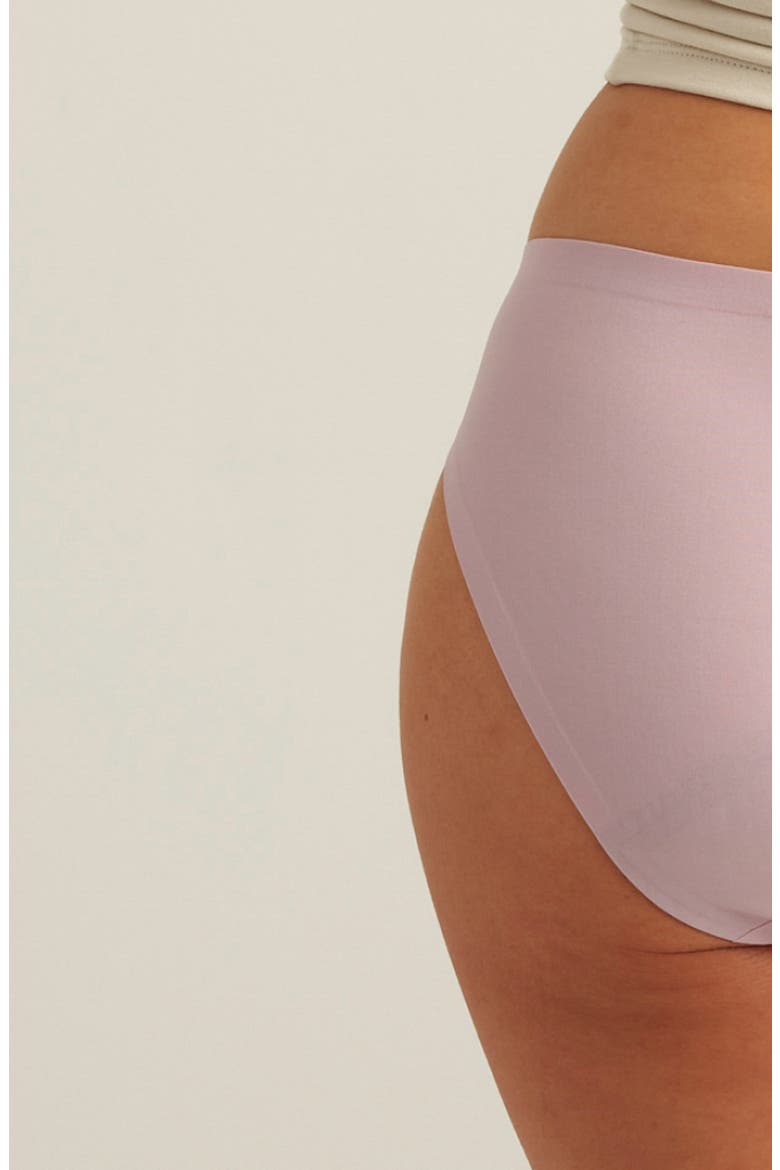 Period & Leakproof Regular Absorbency Seamless Bikini, Alternate, color, SUNSET MAUVE