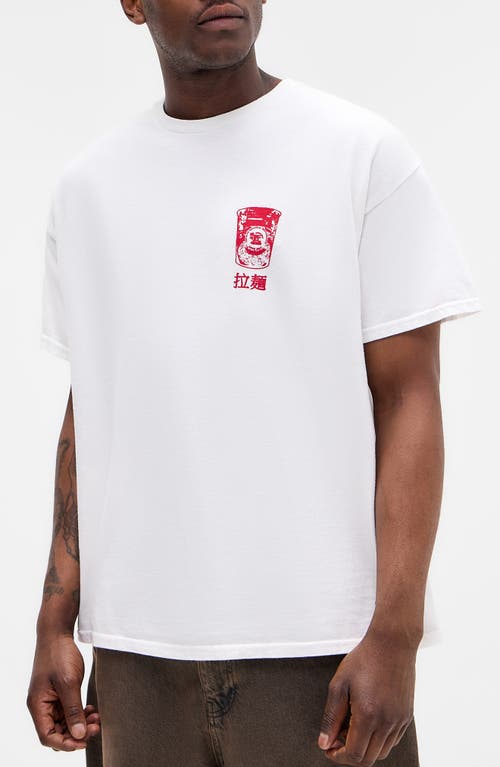 BDG Urban Outfitters Japanese Snacks Graphic T-Shirt in White 