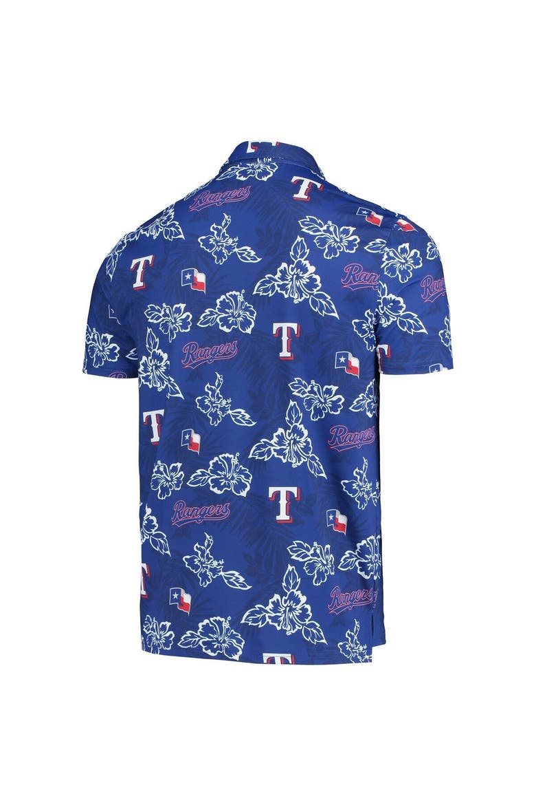 Men's Reyn Spooner Royal Texas Rangers Performance Polo, Alternate, color, Royal