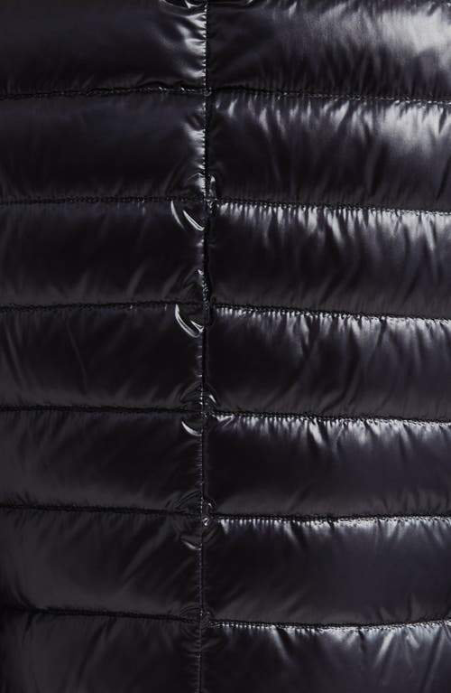 Herno Ultralight Nylon Down Motorcycle Jacket In Black