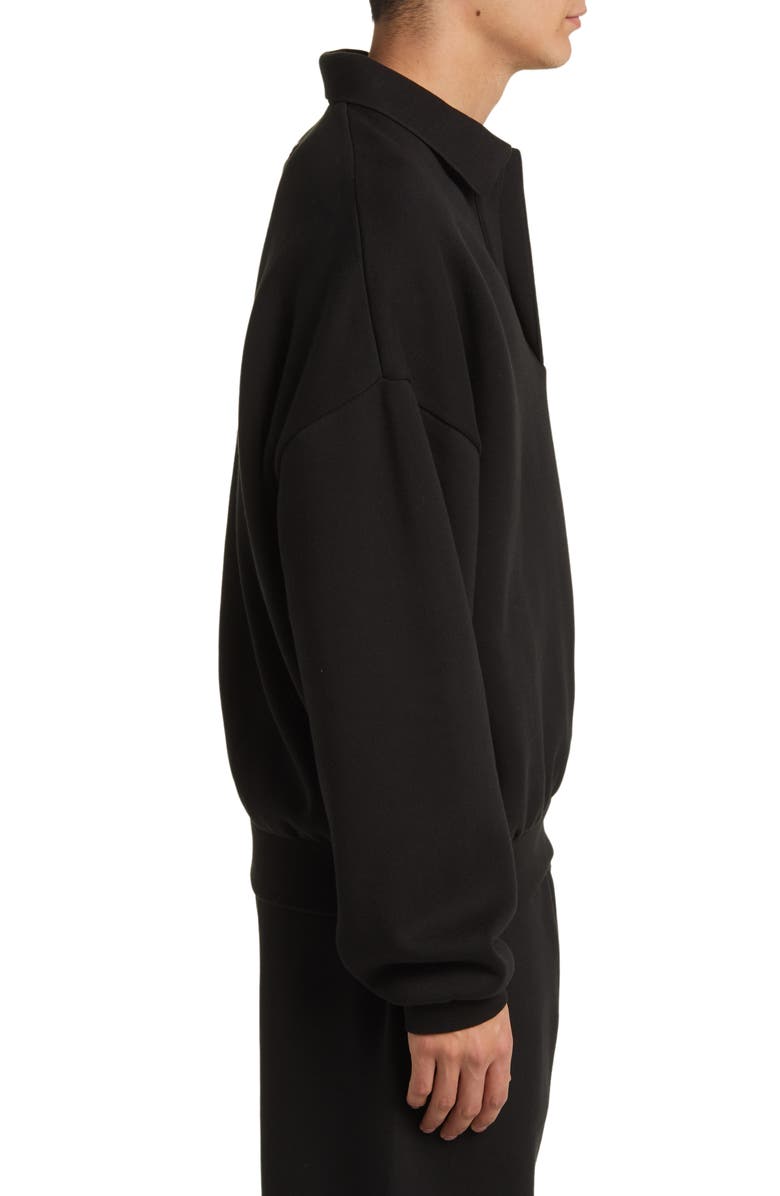 Fear of God Essentials Cotton Blend Polo Sweatshirt, Alternate, color, 