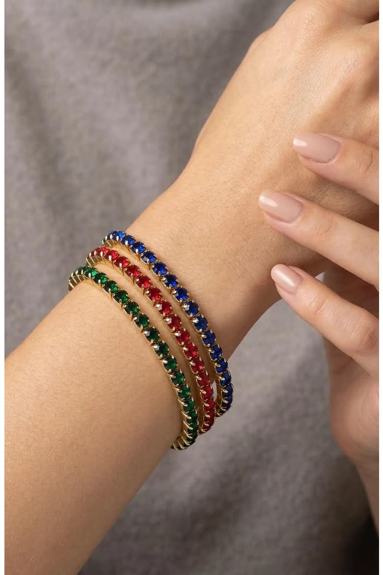 Set of 3 Stretch Bracelets, Alternate, color, MULTI