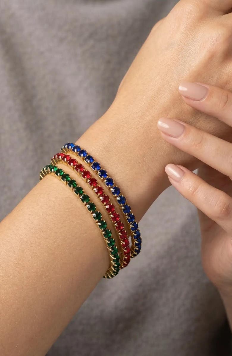 RIVKA FRIEDMAN Set of 3 Stretch Bracelets, Alternate, color, Multi