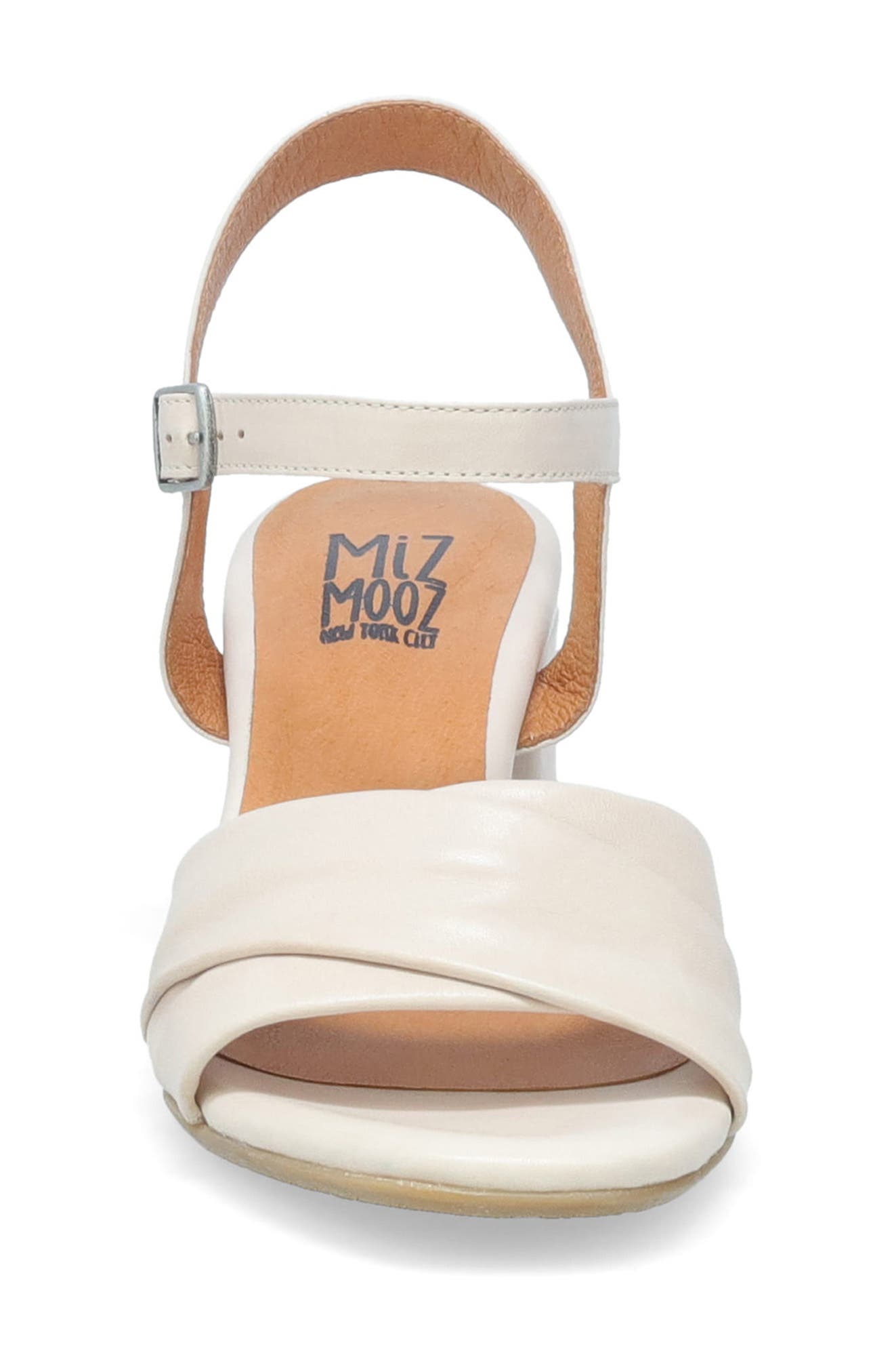 Miz Mooz Bela Block Heel Sandal, Alternate, color, Cream