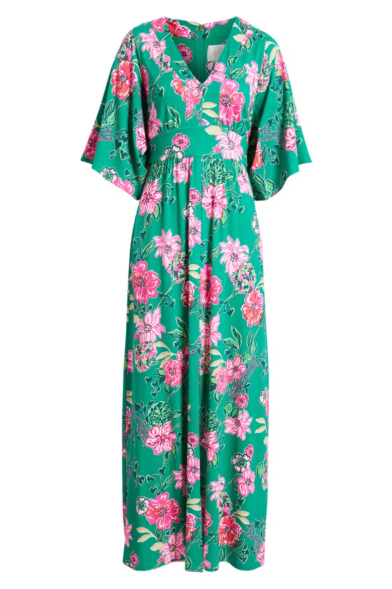 Roselle Maxi Dress, Alternate, color, GREEN MULTI
