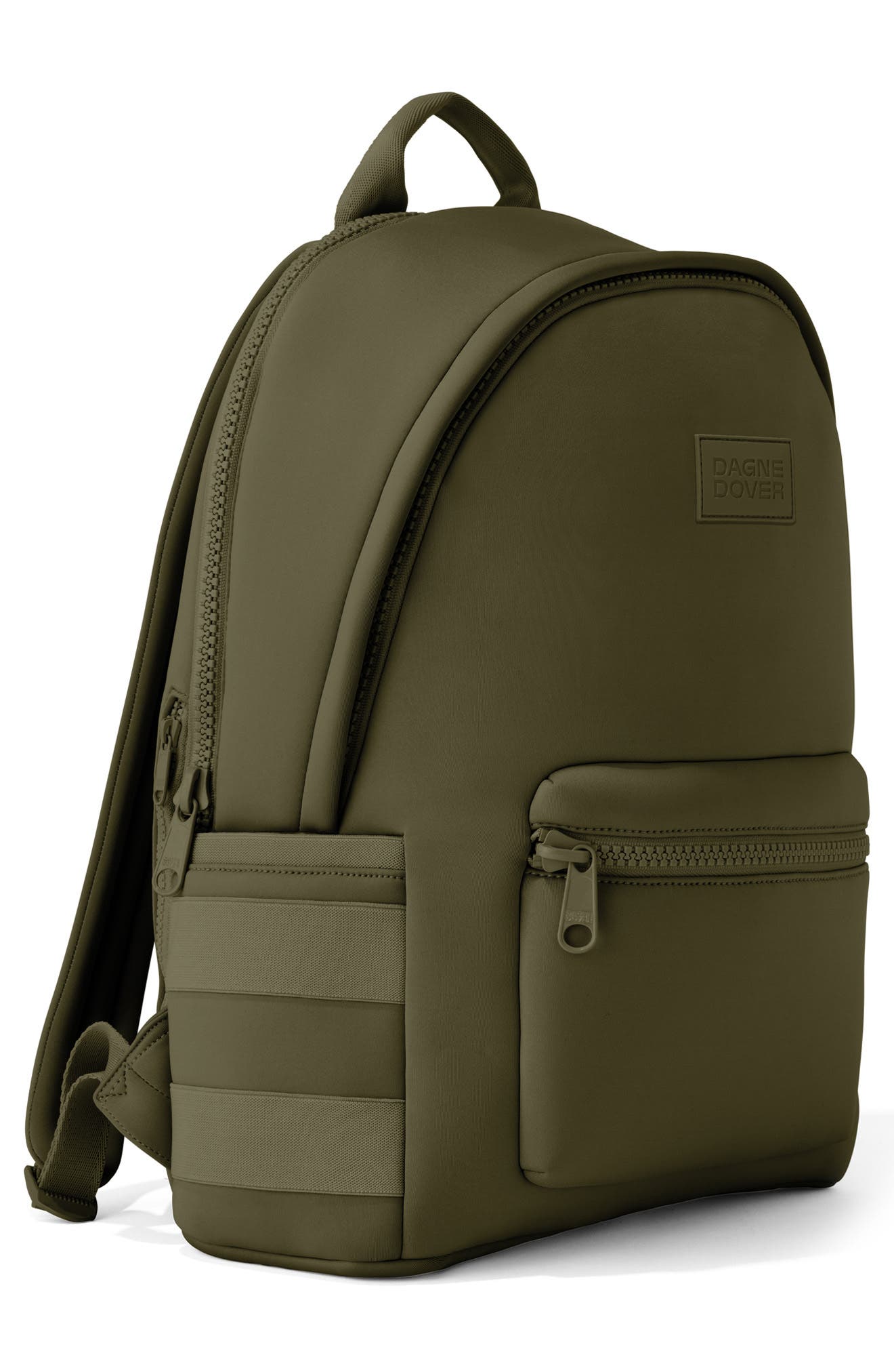 Dakota Large Neoprene Backpack, Alternate, color, DARK MOSS