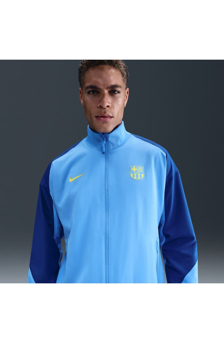 Nike Men's Nike Blue Barcelona Special Edition Strike Anthem Full-Zip Dri-FIT Jacket, Alternate, color, Blue