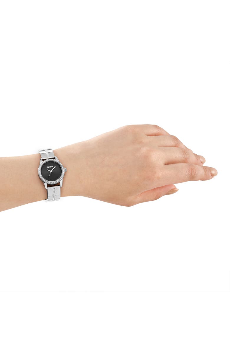 DKNY L 160 Bracelet Watch, Alternate, color, Black/ Silver