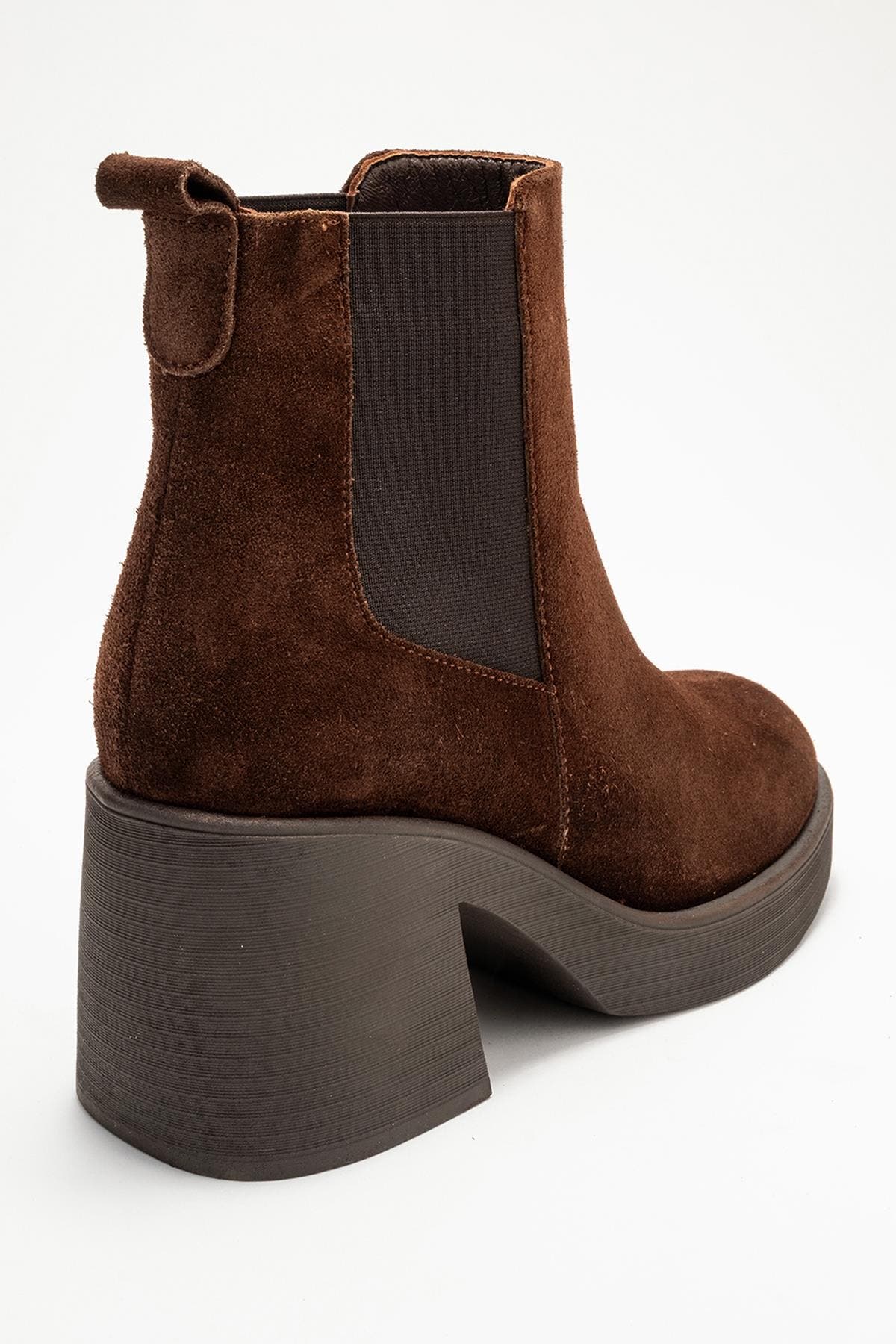 Lysa Leather Platform Boot, Alternate, color, Brown Suede Leather