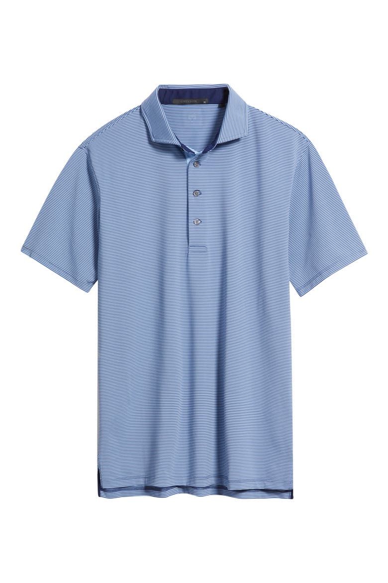 Saranac Stripe Performance Golf Polo, Alternate, color, FALCON / WOLF BLUE
