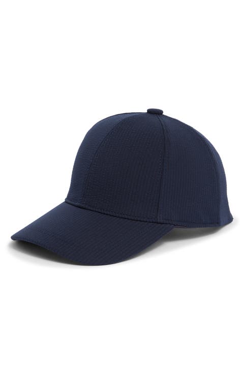 Seersucker Baseball Cap