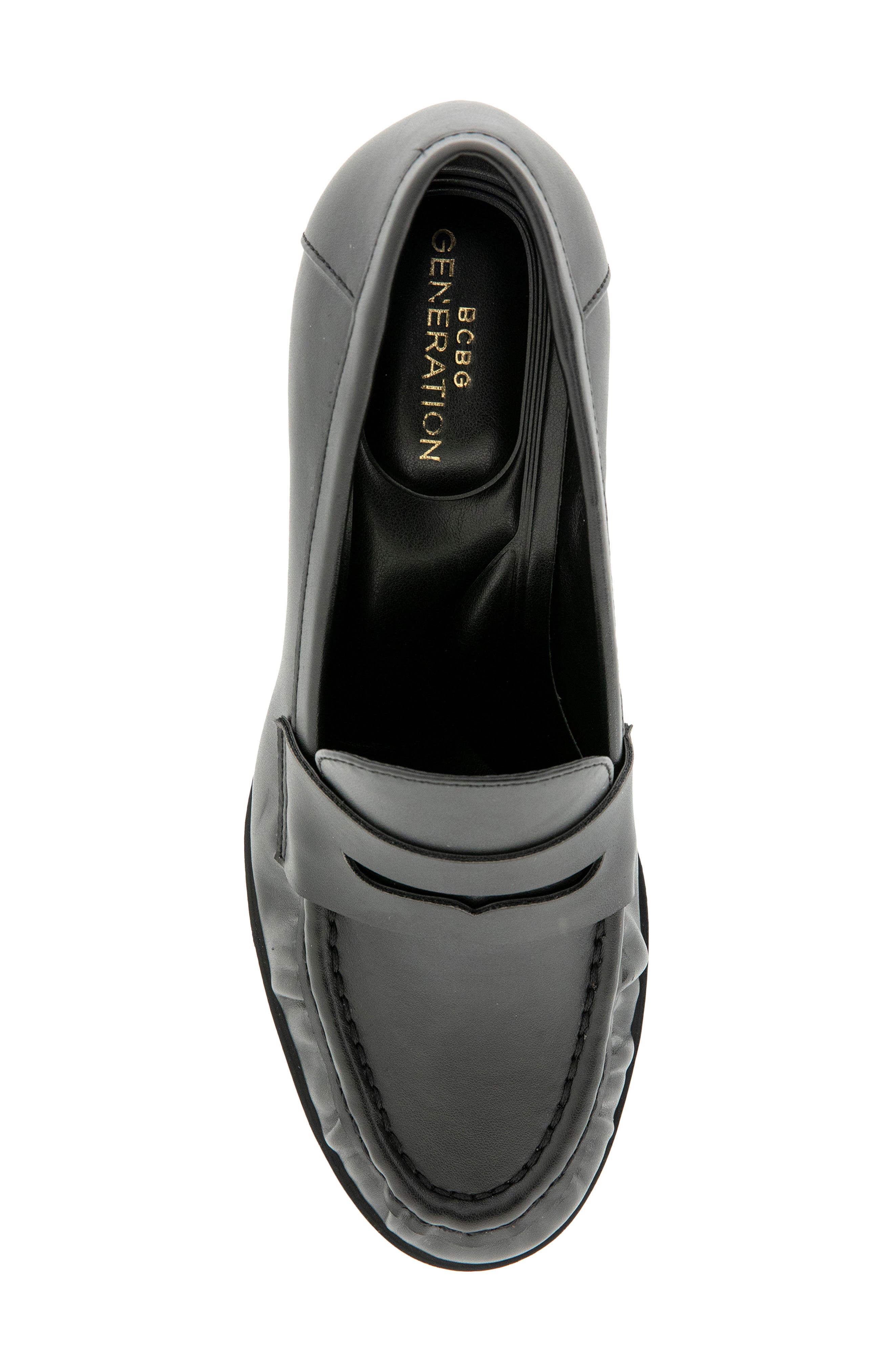 Koen Loafer Pump, Alternate, color, BLACK