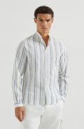 Brunello Cucinelli Mandarin collar shirt