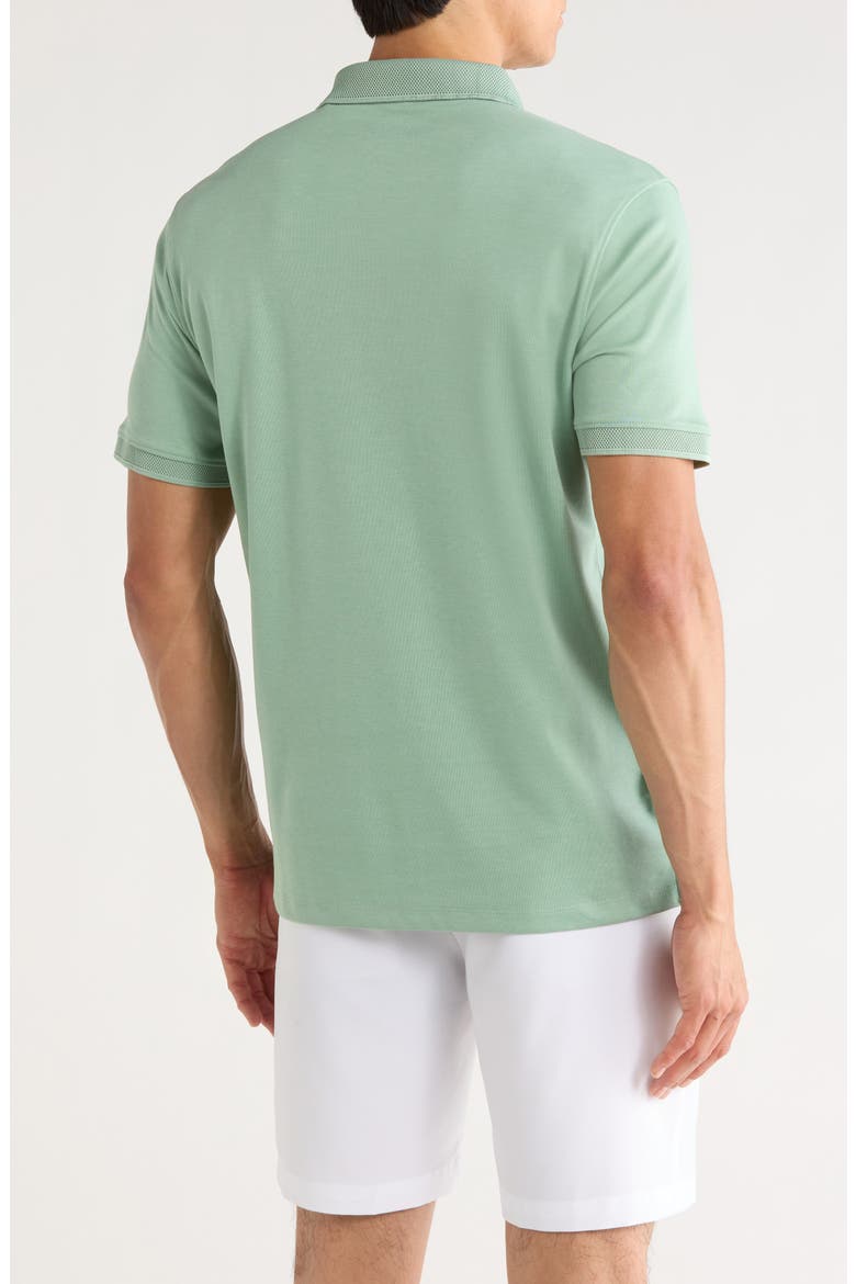 Everette Quarter Zip Knit Polo, Alternate, color, PARKWAY